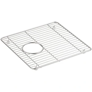 KOHLER Cairn 13.75 in. x 14 in. Stainless Steel Kitchen Sink Bowl Rack