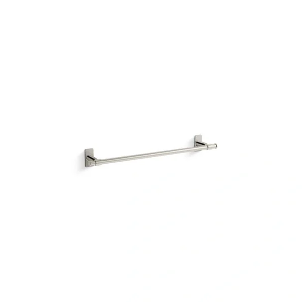 KOHLER Castia By Studio McGee 18 in. Wall Mounted Towel Bar in Vibrant Polished Nickel