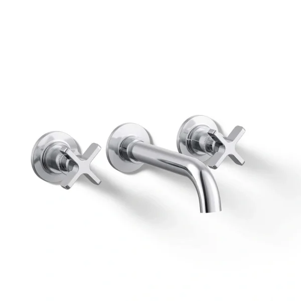 KOHLER Castia By Studio McGee 2-Handle Wall-Mount Bathroom Sink Faucet Trim 1.2 GPM in Polished Chrome