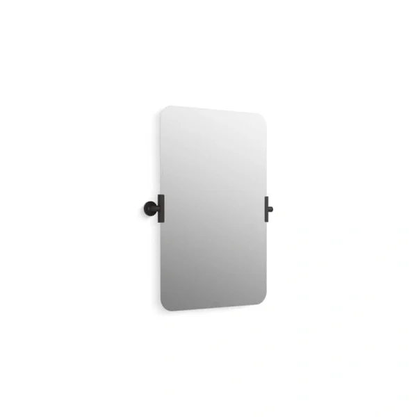 KOHLER Castia By Studio McGee 29.5 in. H x 22.8 in. W Rectangular Framed Wall Mount Bathroom Vanity Mirror in Matte Black