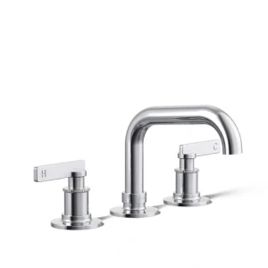 KOHLER Castia By Studio McGee 8 in. Widespread Double Handle Bathroom Sink Faucet 0.5 GPM in Polished Chrome