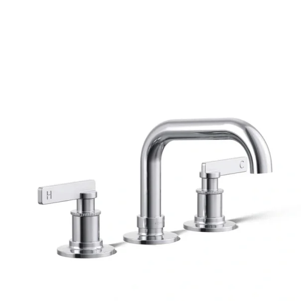 KOHLER Castia By Studio McGee 8 in. Widespread Double Handle Bathroom Sink Faucet 0.5 GPM in Polished Chrome