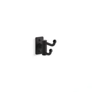 KOHLER Castia By Studio McGee J-Hook Double Robe/Towel Hook in Matte Black