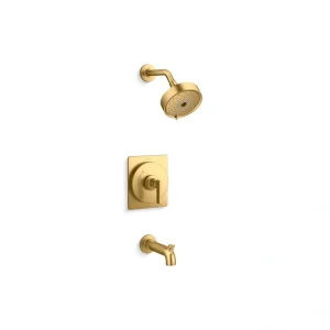KOHLER Castia By Studio McGee Rite-Temp Bath And Shower Trim Kit 1.75 GPM in Vibrant Brushed Moderne Brass T726938779