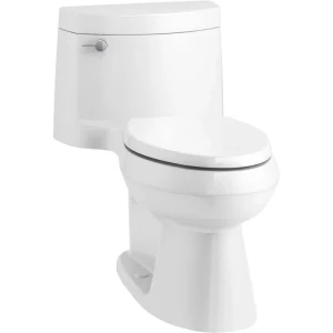 KOHLER Cimarron 12 in. Rough In 1-Piece 1.28 GPF Single Flush Elongated Toilet in White Seat Included