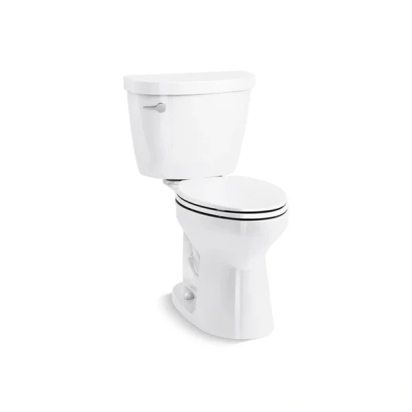 KOHLER Cimarron 12 in. Rough In 2-Piece 1.6 GFP Single Flush Elongated Chair Height Toilet in White, Seat Not Included