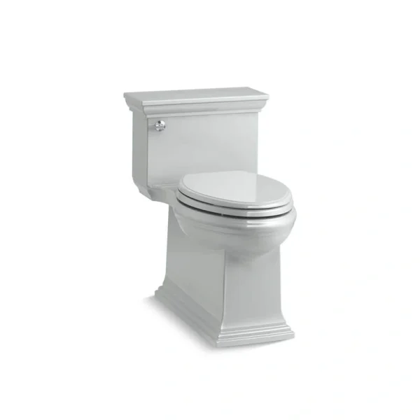 KOHLER Citrine 12 in. Rough In 1-Piece 1.28 GPF Single Flush Elongated Toilet in Ice Grey Seat Included