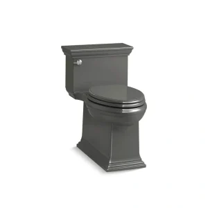 KOHLER Citrine 12 in. Rough In 1-Piece 1.28 GPF Single Flush Elongated Toilet in Thunder Grey Seat Included