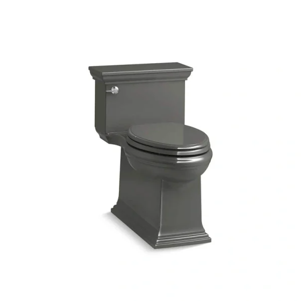 KOHLER Citrine 12 in. Rough In 1-Piece 1.28 GPF Single Flush Elongated Toilet in Thunder Grey Seat Included