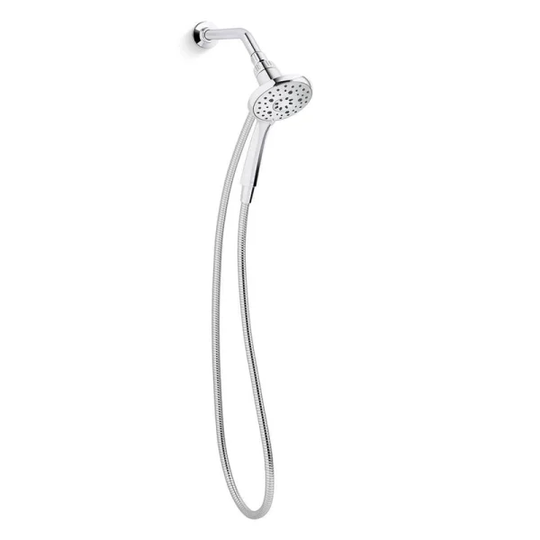 KOHLER Claro 3-Spray Wall Mount Handheld Shower Head 1.75 GPM in Polished Chrome