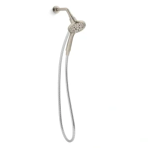 KOHLER Claro 3-Spray Wall Mount Handheld Shower Head 1.75 GPM in Vibrant Brushed Nickel
