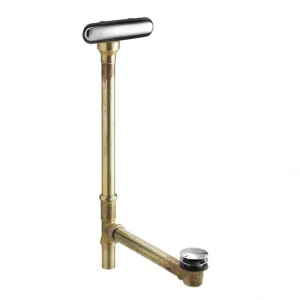 KOHLER Clearflo Slotted Overflow Brass Bath Drain in Polished Chrome