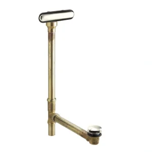 KOHLER Clearflo Slotted Overflow Brass Bath Drain in Vibrant Polished Nickel