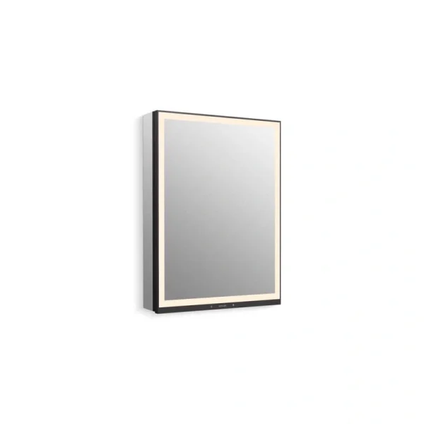 KOHLER Collage 24 in. x 32 in. Lighted Left-Hinged Rectangular Medicine Cabinet with Mirror