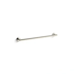 KOHLER Components 24 in. Wall Mounted Single Towel Bar in Vibrant Polished Nickel