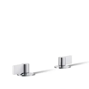 KOHLER Components Bathroom Sink Handles with Lever Design in Polished Chrome