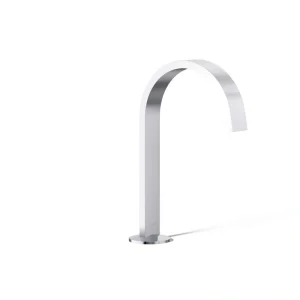 KOHLER Components Bathroom Sink Spout with Ribbon Design in Polished Chrome