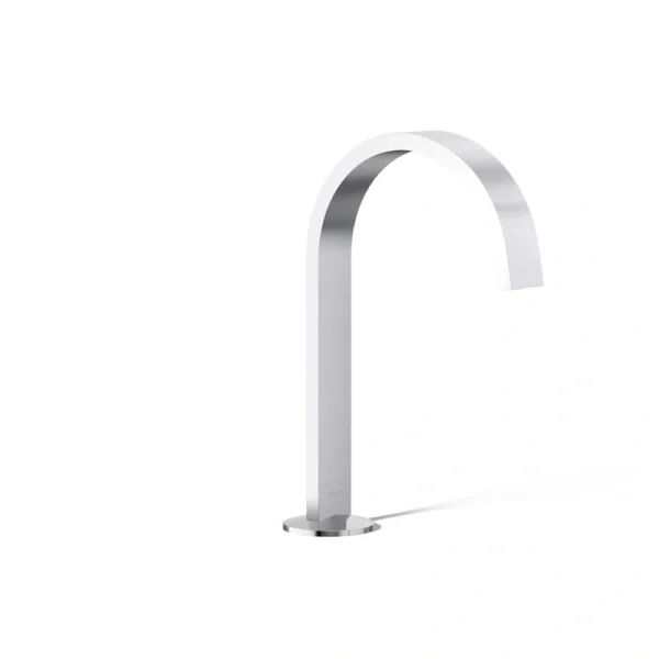KOHLER Components Bathroom Sink Spout with Ribbon Design in Polished Chrome