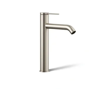 KOHLER Components Single Hole Single-Handle Tall Sink Bathroom Faucet in Vibrant Brushed Nickel