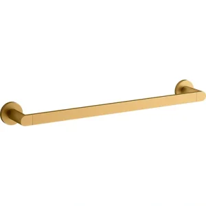 KOHLER Composed 18 in. Wall Mounted Towel Bar in Vibrant Brushed Moderne Brass
