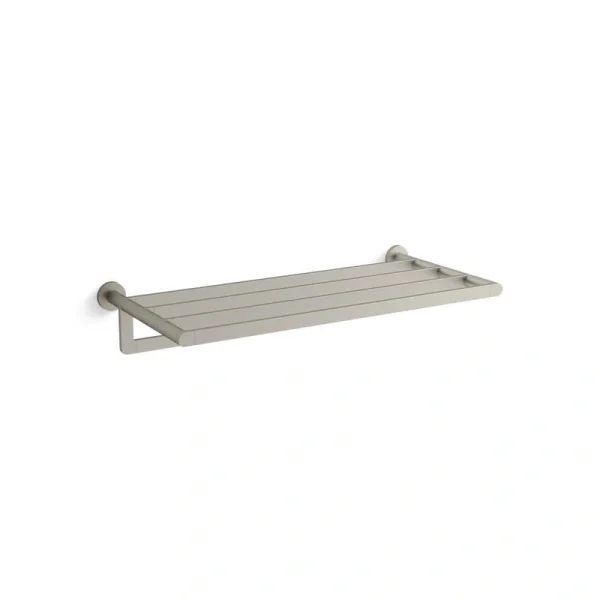 KOHLER Composed 24 in. Guest Towel Holder in Vibrant Brushed Nickel