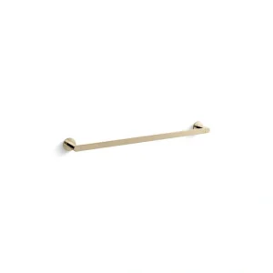KOHLER Composed 24 in. Towel Bar in Vibrant French Gold