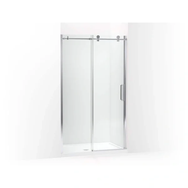 KOHLER Composed 47.875 in. x 78 in. Frameless Glass Panel in Crystal Clear