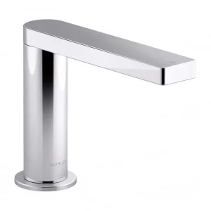 KOHLER Composed DC Powered Touchless Single Hole Bathroom Faucet with Kinesis Sensor Technology in Polished Chrome T726938480