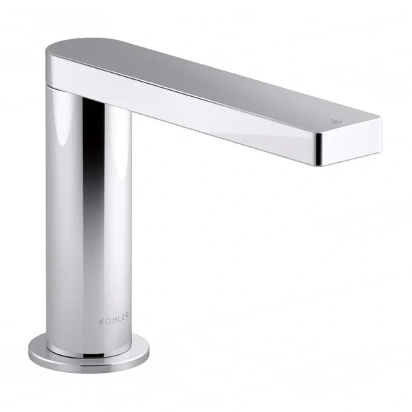 KOHLER Composed DC Powered Touchless Single Hole Bathroom Faucet with Kinesis Sensor Technology in Polished Chrome T726938482