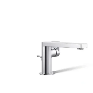 KOHLER Composed Single Hole Single-Handle Bathroom Faucet with Lever Handle and Drain in Polished Chrome