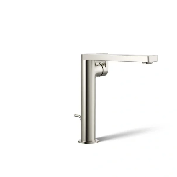 KOHLER Composed Tall Single-Handle 1.2 GPM bathroom Sink Faucet with Lever Handle in Vibrant Polished Nickel