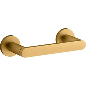 KOHLER Composed Wall Mounted Pivoting Toilet Paper Holder in Vibrant Brushed Moderne Brass