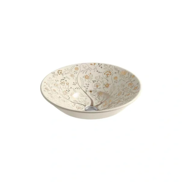 KOHLER Conical Bell Vessel Sink in Mille Fleurs