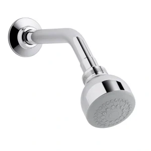 KOHLER Coralais 1-Spray 2.8 in. Single Wall Mount Fixed Shower Head in Polished Chrome