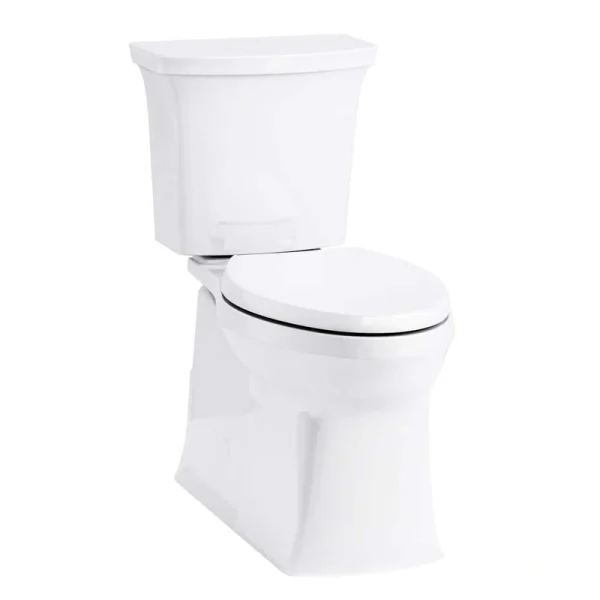 KOHLER Corbelle 12 in. Rough In 2-Piece 1.28 GPF Single Flush Elongated Toilet in White Seat Not Included T726939432