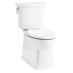 KOHLER Corbelle 12 in. Rough In 2-Piece 1.28 GPF Single Flush Elongated Toilet in White Seat Not Included T726941062