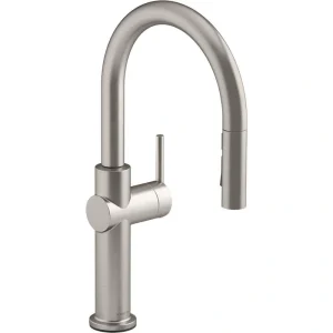 KOHLER Crue Single-Handle Pull-Down Sprayer Kitchen Faucet in Vibrant Stainless