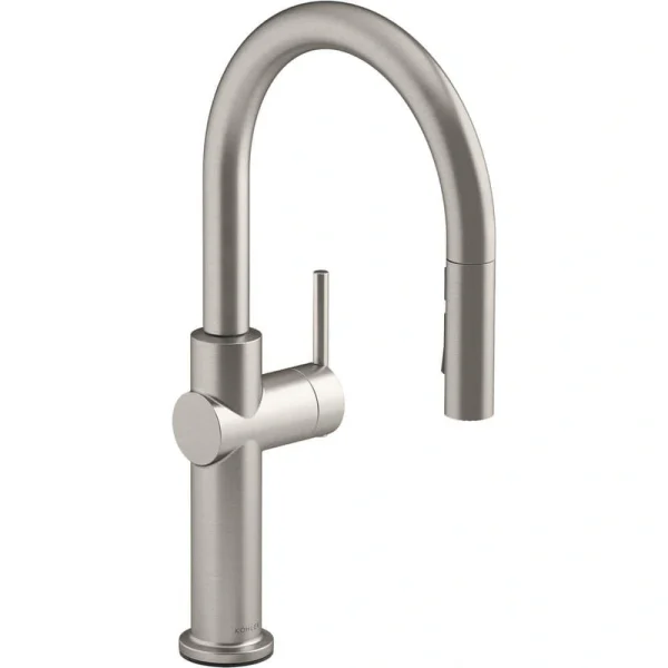 KOHLER Crue Single-Handle Pull-Down Sprayer Kitchen Faucet in Vibrant Stainless
