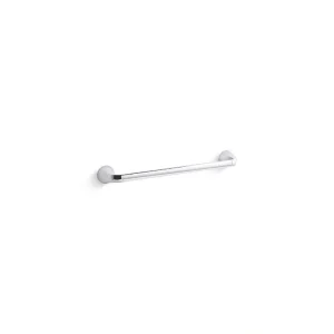 KOHLER Cursiva 18 in. Wall Mount Towel Bar in Polished Chrome