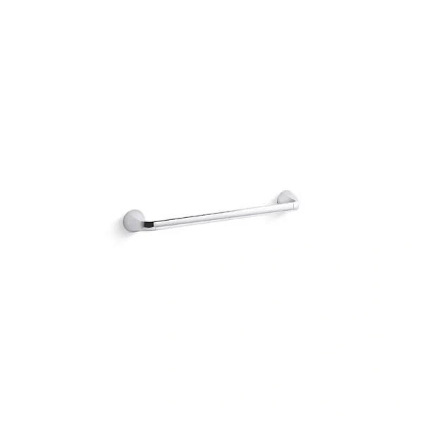 KOHLER Cursiva 18 in. Wall Mount Towel Bar in Polished Chrome