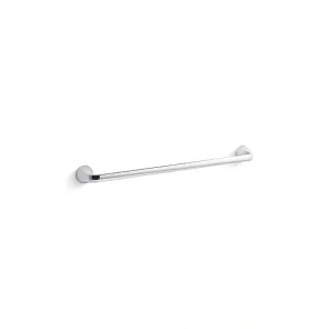 KOHLER Cursiva 24 in. Wall Mounted Towel Bar in Polished Chrome