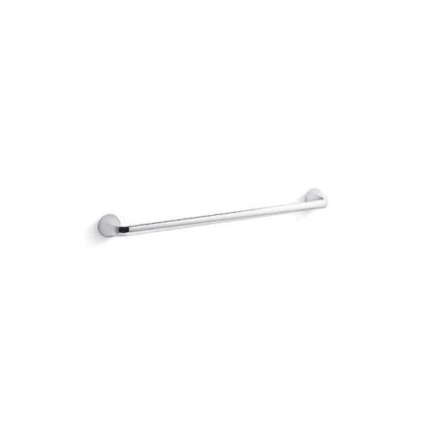 KOHLER Cursiva 24 in. Wall Mounted Towel Bar in Polished Chrome