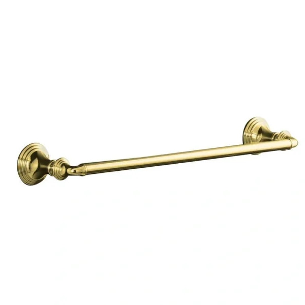 KOHLER Devonshire 18 in. Towel Bar in Vibrant Polished Brass