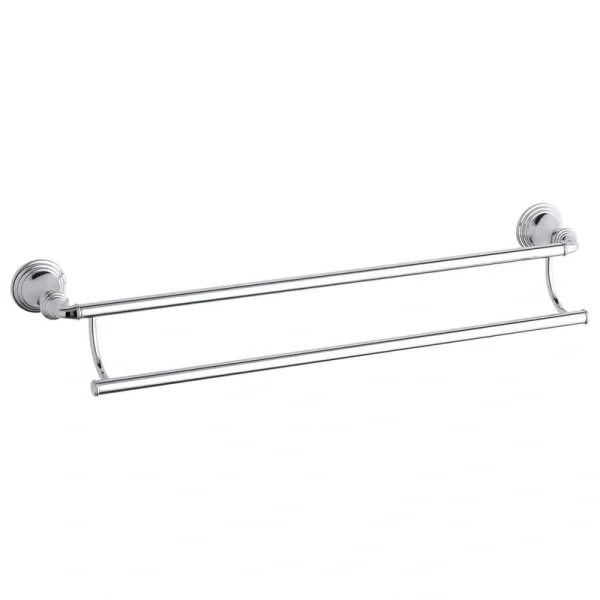KOHLER Devonshire 24 in. Double Towel Bar in Polished Chrome
