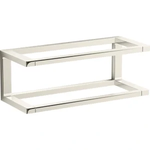 KOHLER Draft 12 in. Towel Bar Frame in Vibrant Polished Nickel