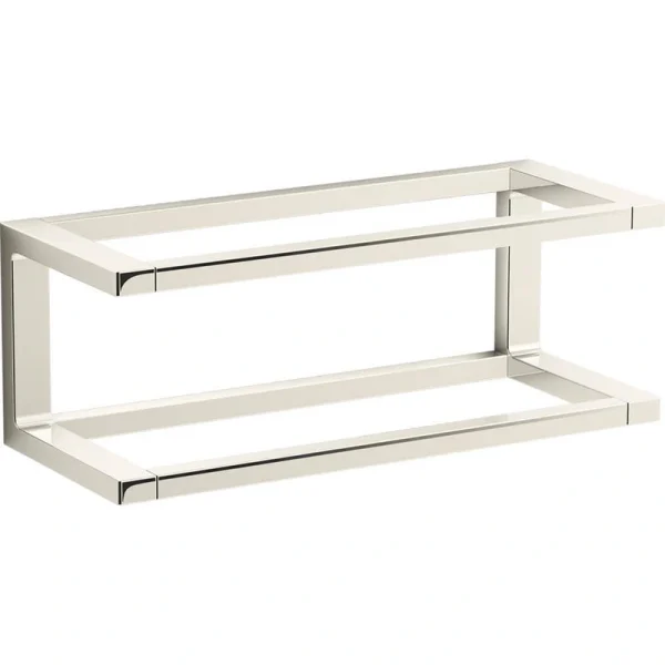 KOHLER Draft 12 in. Towel Bar Frame in Vibrant Polished Nickel