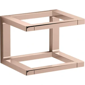 KOHLER Draft 6 in. Towel Bar Frame in Vibrant Rose Gold