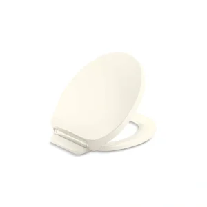 KOHLER Drift ReadyLatch Round Quiet-Close Front Toilet Seat in Biscuit