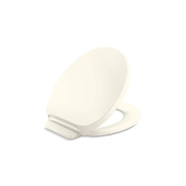 KOHLER Drift ReadyLatch Round Quiet-Close Front Toilet Seat in Biscuit