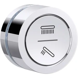 KOHLER DTV Mode 1-Handle Wall-Mount Dual-Outlet Shower Interface Trim Kit in Polished Chrome with Eco-Mode Diverter